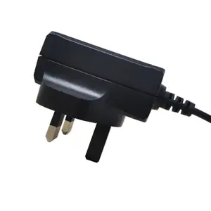 Ingiltere tak duvar montaj güç adaptörü 12W 5V 2A 12V 1A AC DC adaptörü UL CE GS SAA KC KCC PSE sertifikalı