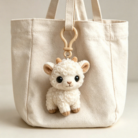 Porte-clés en peluche personnalisé en petite série, animaux mignons, sans MOQ, porte-clés mascotte en peluche douce, échantillonnage rapide, porte-clés jouet en peluche sur mesure