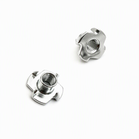 Écrou à quatre points en acier inoxydable de qualité supérieure, type plat, métrique A2-70 304, écrou de fixation