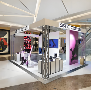 TRUST โครงสร้างแบบพกพาประกอบง่าย ไฟส่องสว่างในตัว ปรับแต่งได้ โครงสร้างไม้-อลูมิเนียมอัลลอยด์ผสม 3 มิติ ระดับไฮเอนด์ สำหรับร้านขายเสื้อผ้าเคลื่อนที่ - Product Image 2