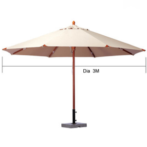 De playa al aire libre paraguas de Sol de marco de madera de jardín sombrilla - Product Image 6