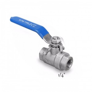 Vanne à bille COVNA DN40 à filetage femelle CW617N SS316L avec poignée de verrouillage UPVC/Laiton/Acier inoxydable DN40 - Product Image 5