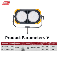 Lumière de photographie continue Saturn (PDL) 600W RGBWW, prend en charge la connexion sans fil 2.4G. Convient pour une utilisation en studio et en extérieur.