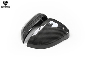 A4 B9 sợi carbon xe gương bìa cho Audi S4 rs4 A5 S5 RS5 B9 2016-up New Wing vỏ vỏ vỏ không có side tín hiệu hỗ trợ thay thế - Product Image 5