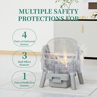 Litière pour chat autonettoyante intelligente, facile à nettoyer, grande capacité, contrôle des odeurs, conception à ouverture supérieure pour plusieurs chats de grande taille