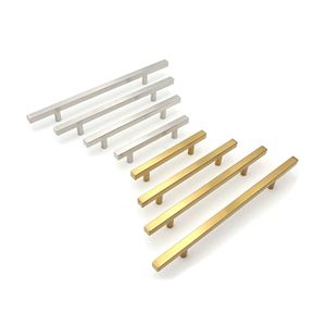 Modern 12mm Stainless Steel Furniture <b>Knob</b> Square Handle <b>Silver</b> Black Gold Kitchen Cabinets <b>Drawer</b> Pulls for Dresser Bedroom - Product Image 4