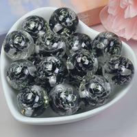 Kit de loisirs créatifs : Perles rondes lumineuses à trou unique pour la fabrication de bijoux DIY, accessoires de chaîne de téléphone portable, perles en vrac