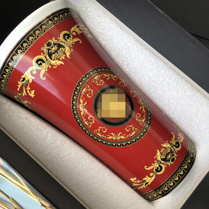 <b>Ceramic</b> <b>Vase</b> Large Mouth Creative Yellow <b>Vase</b> Glazed <b>Vase</b> Flower Arrangement - Product Image 3