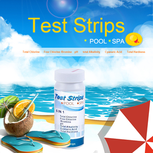 Bandes de tests <span class=keywords><strong>pour</strong></span> piscine chaude et <span class=keywords><strong>Spa</strong></span>, batterie de <span class=keywords><strong>Test</strong></span> de la chimiothérapie, piscine à 6 voies, circuit d'eau avec 50 rabais/5 paquets - Product Image 4