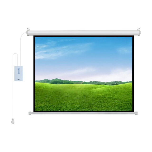 Projector Screen Auto Electronic Projector Screen 60-300inch Projector 4:3 16:9 Wall & Ceiling Projection Screen Home Theatre