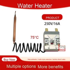 Thương hiệu mới 75 độ nhiệt chuyển đổi phụ kiện cho máy nước nóng điện nhiệt độ giới hạn 16A/250V cho hộ gia đình sử dụng - Product Image 3