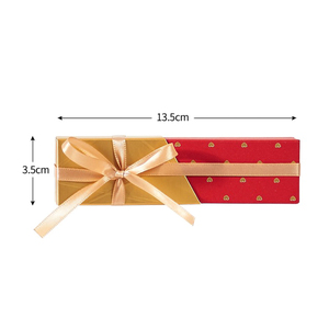 Luxury Wedding Gift Box With Ribbon Wedding Romantic Paper Box Custom Color Sugar Lipstick Chocolate For Customer