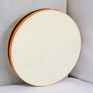 Tambour à main Orff en peau de mouton double face de 8 pouces pour enfants, instrument de percussion interactif pour performance, vente en gros - Product Image 3