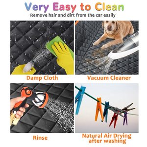 Hamaca resistente al agua para mascotas, cubierta antideslizante y resistente a los arañazos, suave, duradera, para asiento de coche, 100% - Product Image 3