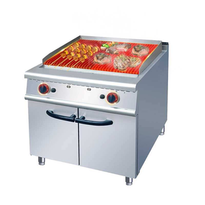 Parrilla de Gas de 2 Quemadores LGP, Parrilla Comercial de Gas con Piedras de Lava, Parrilla de Barbacoa con Piedras de Lava y Gabinete - Product Image 2