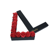 Grands coffrets cadeaux en carton avec lettres, 20 pièces, boîtes à lettres fleur, Logo personnalisé pour maman