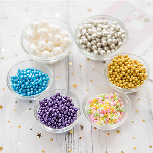 1Kg 10Mm Bola Emas Kering Dipoles Manik-manik Kue Bunga Dapat Dimakan Dekorasi Pelangi Gula Lilin Confetti Madison Jame Sprinkles - Product Image 3