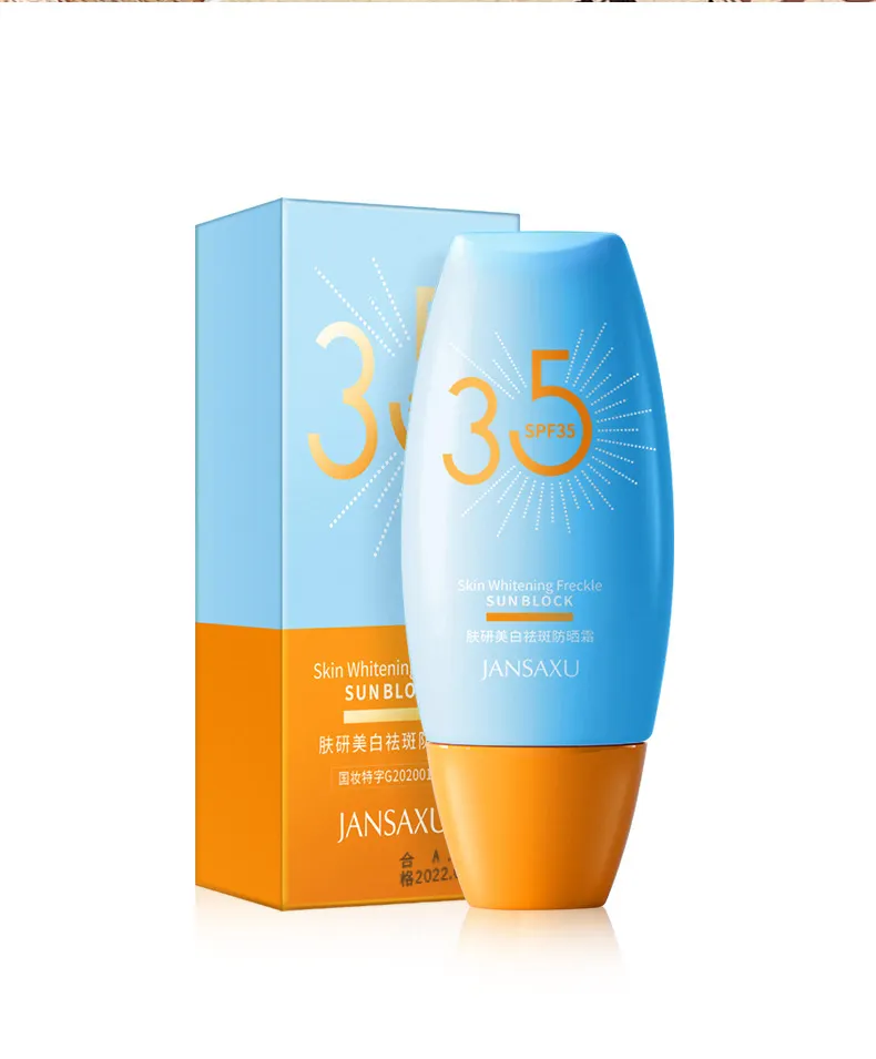 All'ingrosso ragazza nera sbiancamento crema solare personalizzata Spf 50 coreano per il viso minerale miglior crema solare produttore