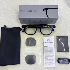 Lunettes de soleil intelligentes CY01AI 2025 avec caméra 8MP 4K, transfert Bluetooth, appels téléphoniques en temps réel, lecture de musique, réduction du bruit ENC - Product Image 4