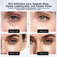 Appareil de beauté facial multifonctionnel 6-en-1, machine de raffermissement cutané à microcourant avec base de charge et logo lumineux OEM