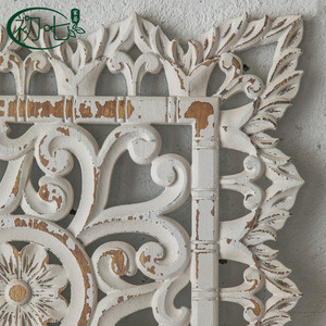 Cuadro Decorativo de Pared Tallado con Diseño del Día Siete, Estilo Retro Blanco, para Decoración del Hogar, Sala de Estar, Entrada, Cafetería, Casa de Huéspedes - Product Image 1