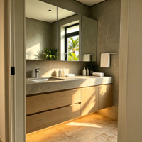 Meuble-lavabo LKYT pour salle de bain, meuble-lavabo avec vasque, meuble-lavabo moderne