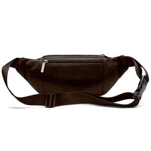 <span class=keywords><strong>Riñonera</strong></span> de <span class=keywords><strong>Cuero</strong></span> PU Crazy Horse de Alta Calidad 2022 para <span class=keywords><strong>Hombre</strong></span>, 16x12x6cm, Color Personalizado, Cierre de Cremallera Antirrobo, Certificación REACH - Product Image 2
