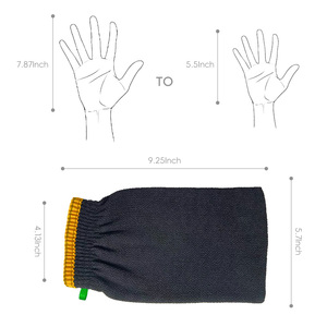 Guante Kessa, guantes de baño exfoliantes marroquíes, representantes con excelente calidad de detalles, puede personalizar logotipos - Product Image 3