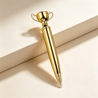 Stylo bille créatif en forme de trophée 1,0 mm, en plastique, avec logo personnalisé, idéal pour les prix de compétition, vente en gros
