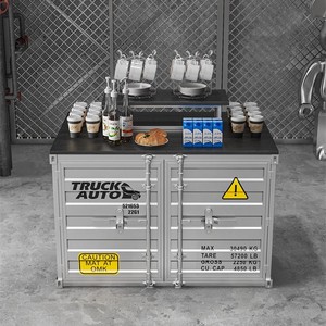 Espositore Industriale per Vini e Accessori, Scaffale da Supermercato, Tavolo <span class=keywords><strong>Vintage</strong></span> in Ferro Battuto, Espositore da Vetrina - Product Image 1