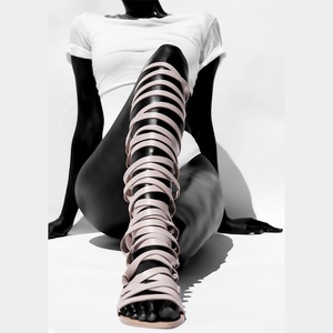 <span class=keywords><strong>Sandalias</strong></span> de <span class=keywords><strong>gladiador</strong></span> con cierre de lazo y cremallera trasera para mujer, zapatos planos de alta calidad, a la moda - Product Image 2