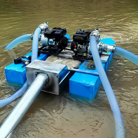 Siphon de dragage d'or, chute efficace, mobile, pour rivière, machine automatique de dragage d'or, chute vibrante pour l'or