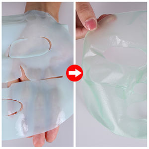 Kozmetik ürünleri yeşil beyazlatma jöle Bio kollajen levha yüz maskesi kore yüz nemlendirici bakım maskesi toptan - Product Image 2