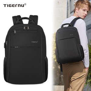 Tigernu T-B3221A antifurto antifurto <span class=keywords><strong>borsa</strong></span> di ricarica Usb borse posteriori <span class=keywords><strong>zaino</strong></span> per Laptop da 15.6 pollici nero per ragazzi uomo poliestere Unisex - Product Image 1