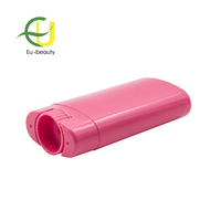 EU-Beauty Échantillon gratuit Récipients de déodorant de haute qualité 15g 15ml Nouveaux tubes de baume à lèvres ovales vides Récipient de déodorant en plastique