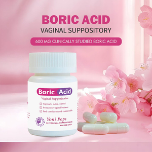 Supositorios Vaginales para el Cuidado Íntimo Femenino, Limpieza, Control de Olores, Ácido Bórico, Píldoras Yoni - Product Image 1