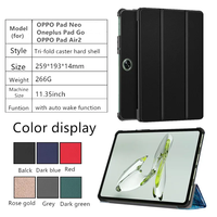 Étui de protection pour tablette intelligente en cuir PU de luxe 11,35 pouces pour Oppo Pad Neo 2023, One Plus Pad Go, OnePlus Pad Air 2