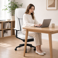 Silla de Oficina Ergonómica Eléctrica Reclinable con Masajeador, Silla de Escritorio Portátil para Computadora, Estación de Trabajo Corporal para Oficina en Casa