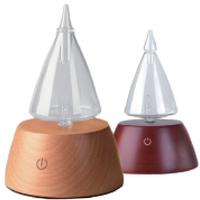Diffuseur d'arômes à nébulisation en bois véritable OEM ODM personnalisé pour la vente en gros, machine à nébulisation d'huiles essentielles