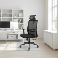Silla de Oficina Ergonómica de Alta Calidad con Respaldo de Malla, Reposabrazos Ajustables y Giratorios, Certificada por BIFMA, para Hoteles, Comercios y Hospitales
