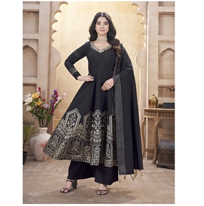 Trajes Salwar kameez estilo Anarkali cosido completo de suministro directo de fábrica para mujer, ropa de fiesta y boda - Product Image 1