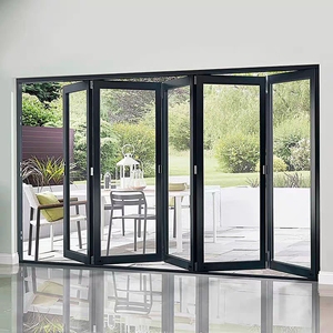 Porte pliante moderne de style américain à usage intensif Structure robuste Porte de balcon pliante lisse Application large - Product Image 2