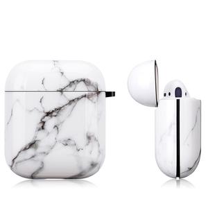 Wholesale <strong>Custom</strong> OEM Shockproof TPU Wireless Earphone Charging Protective <strong>Case</strong> for <strong>Airpod</strong> for Apple - White Marble - Product Image 1