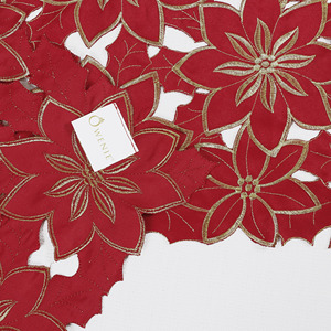 OWENIE Manufacturer Latest Design Luxury Maple Leaf Decoration Flower <strong>Red</strong> Thanksgiving Leaves Table <strong>Runners</strong> for Sale - Product Image 6