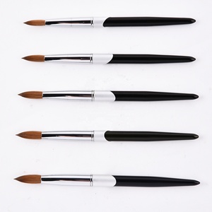 Haute Qualité Ongles <span class=keywords><strong>Manucure</strong></span> Brosses Acrylique Gel Vernis À Ongles <span class=keywords><strong>Brosse</strong></span> Kolinsky <span class=keywords><strong>Brosse</strong></span> Avec Manche En Bois - Product Image 1