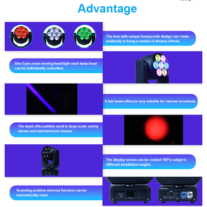 Holiday <span class=keywords><strong>Blinder</strong></span> Led7 * 40W luce a testa mobile per discoteca Party Club Bar Dj Show Stage Lighting dal fornitore della cina - Product Image 5
