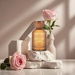 Factory Price Reuse Frosted Black Perfume <strong>Bottle</strong> <strong>5cl</strong> Transparent Glass Parfum <strong>Bottle</strong> with Wooden Cap - Product Image 6