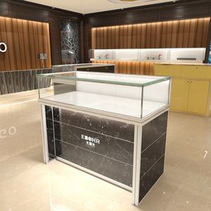 Vitrine à bijoux en acier inoxydable Vitrine ronde pour bijouterie Vitrine <span class=keywords><strong>comptoir</strong></span> en verre haut de gamme d'usine personnalisée - Product Image 6