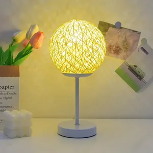 Lámpara Nocturna LED Táctil con Base de Madera, Luz Blanca Cálida 2700K, Funciona con Batería, CRI 90, 25000 Horas de Duración, Diseño Minimalista para Dormitorio - Product Image 5