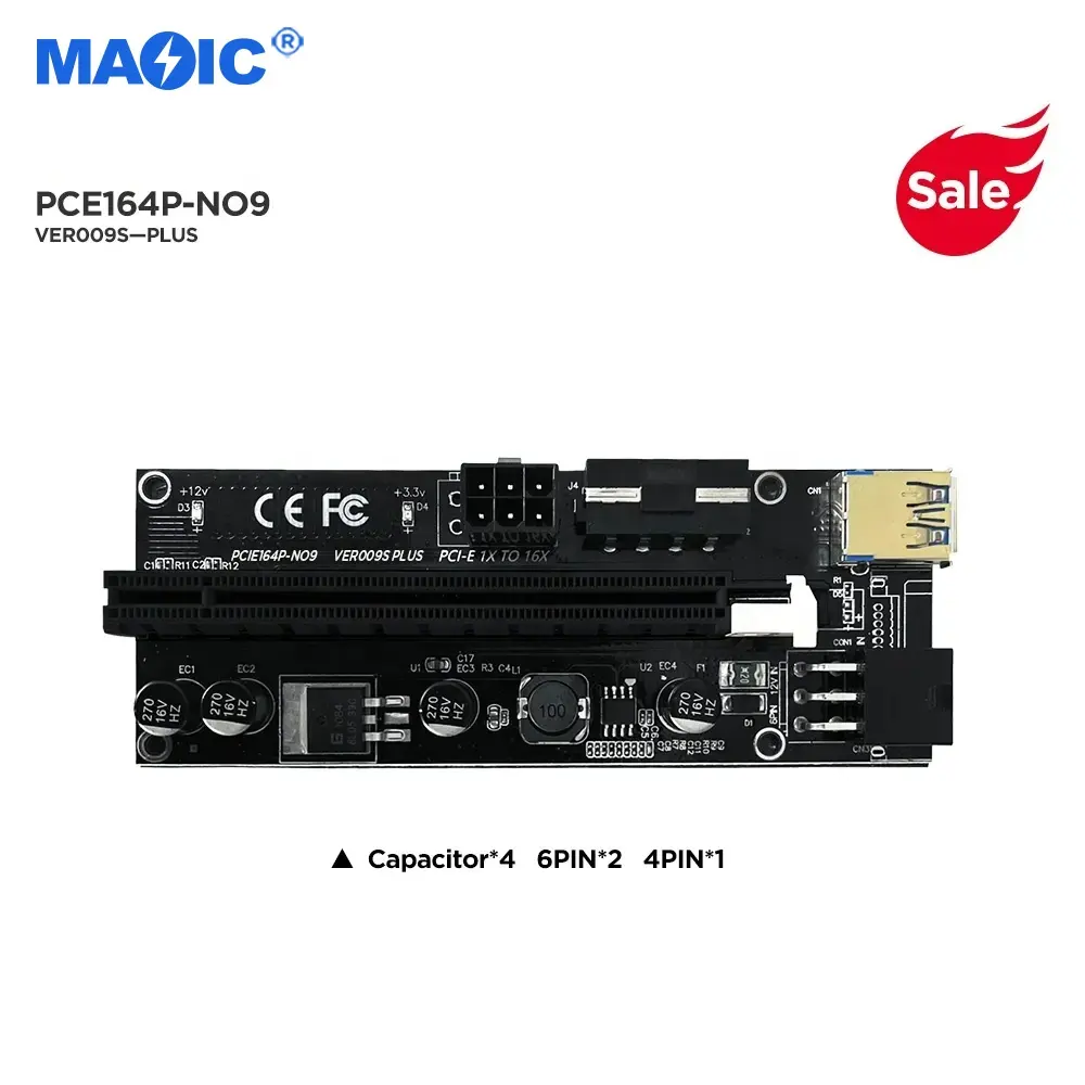 Anderes Computer zubehör 1x bis 16x PCIE-Karte Grafikkarte ver 009s Riser-Karte PCIE-Riser 009s